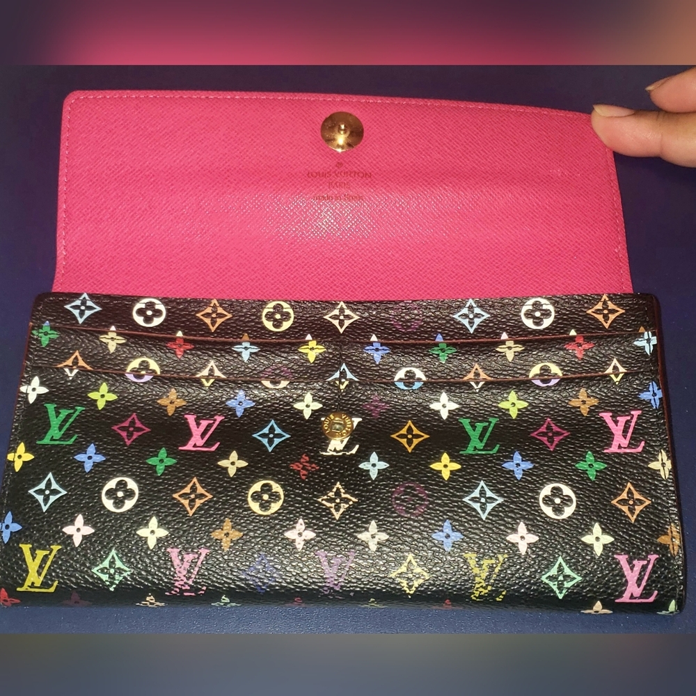 Louis Vuitton Murakami Sarah Wallet- Vintage & Authentic - Picture 6 of 14